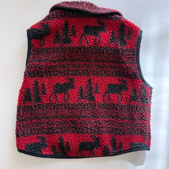 Woolrich Kids Red and Black moose vest - Picture 2 of 3